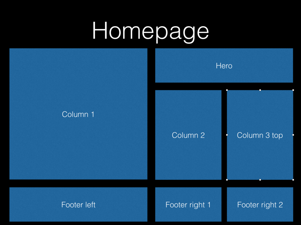 Homepage template