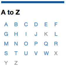 A to Z