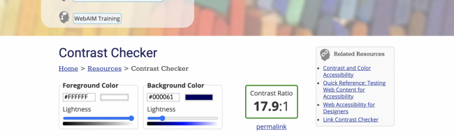 GovIntranet accessibility checker